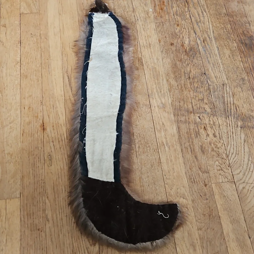 Vintage Fox Fur Collar With Mink Face